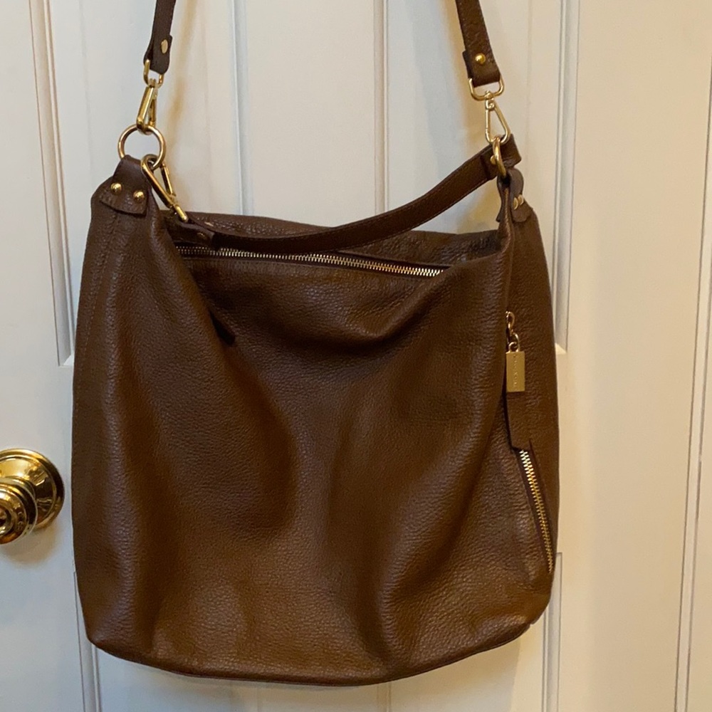 Gianni Notaro Handbag Satchel Brown
